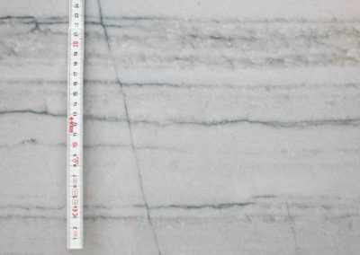 White Quartzite Vein Cut - Natural Quartzite (Closeup)