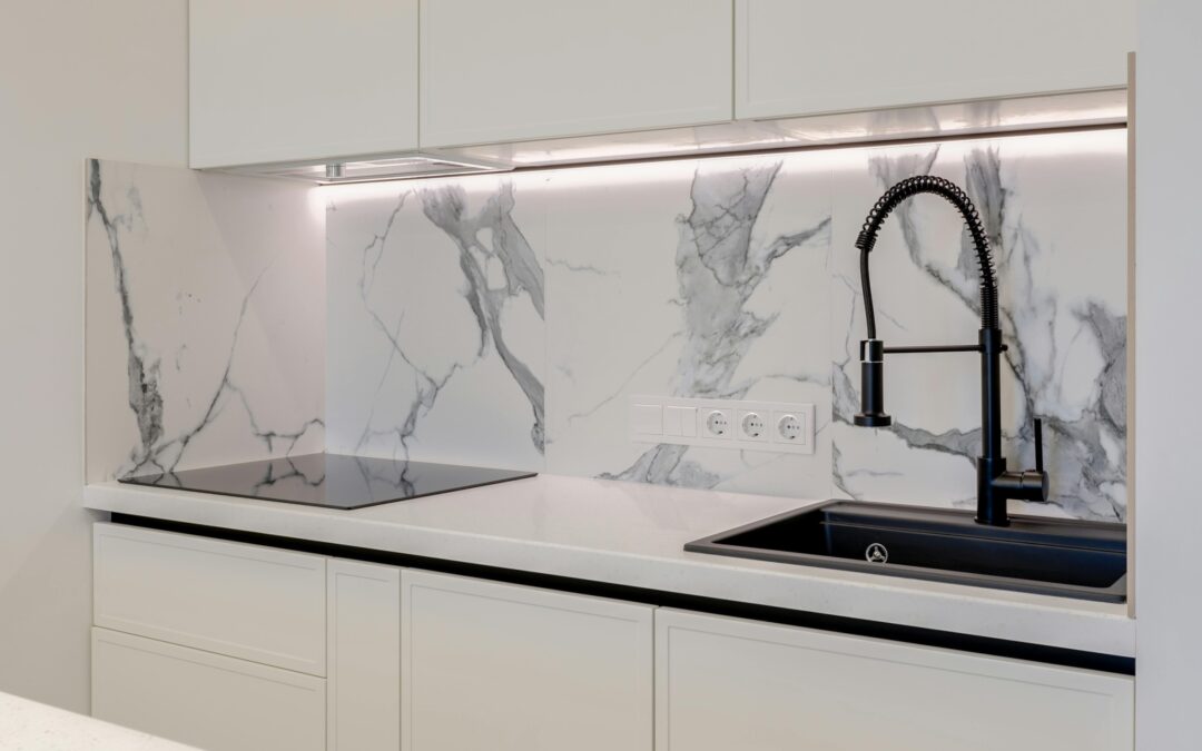 Small custom stone kitchen